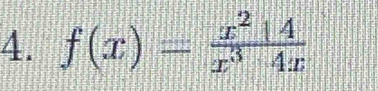 f(x)= x^2|4/x^34x 