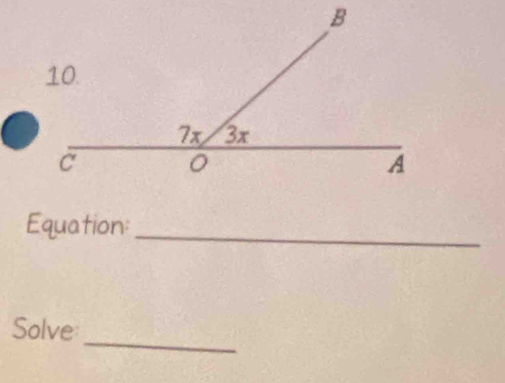 Equation:_ 
_ 
Solve