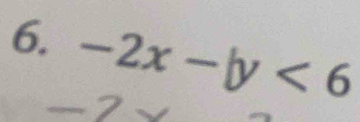 -2x-b<6</tex>