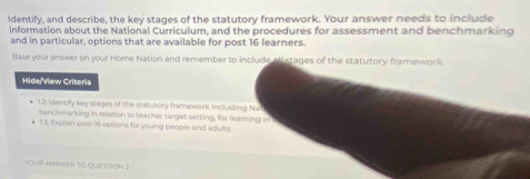 Solved: Identify, and describe, the key stages of the statutory ...