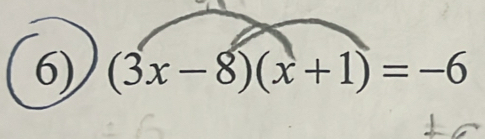 (3x-8)(x+1)=-6