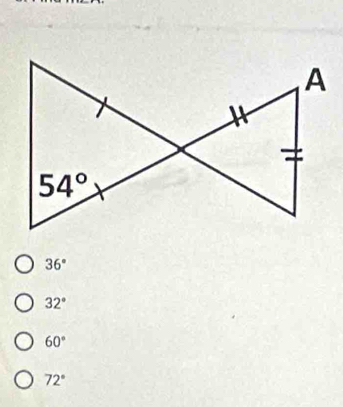 36°
32°
60°
72°