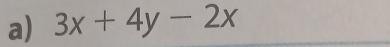 3x+4y-2x