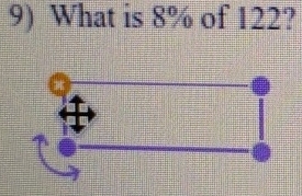 What is 8% of 122?