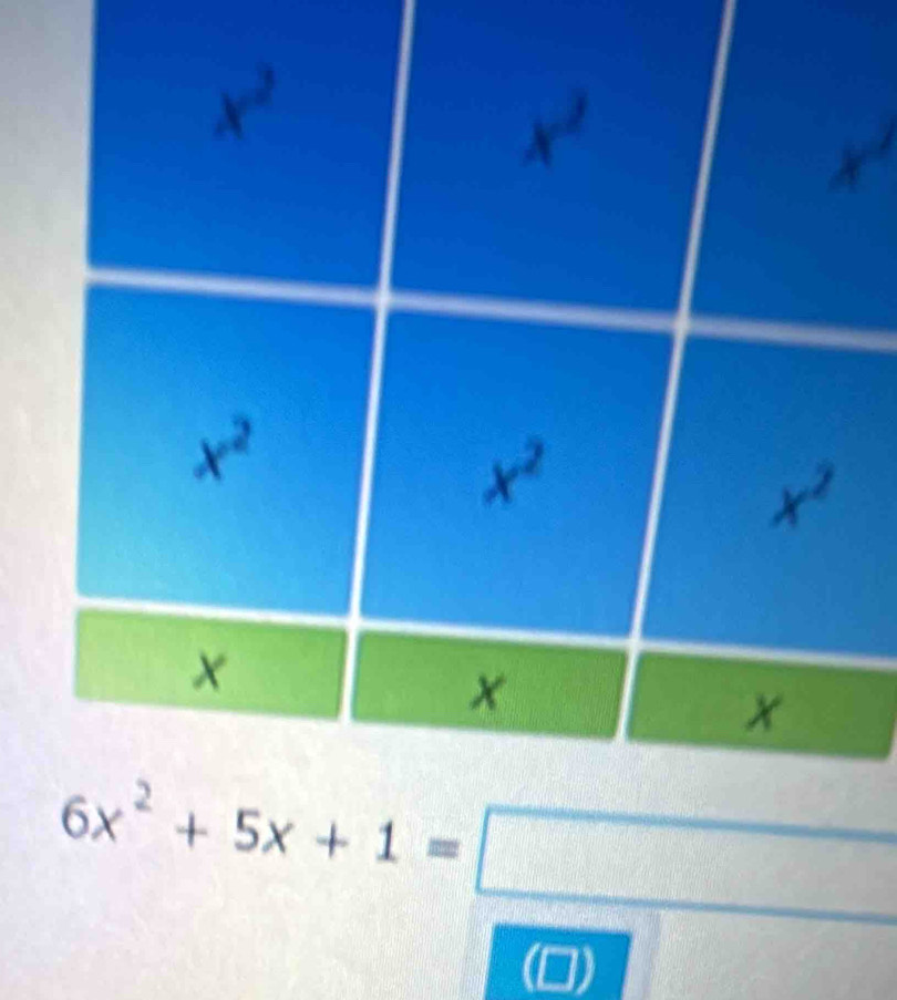 6x^2+5x+1=□
(0)