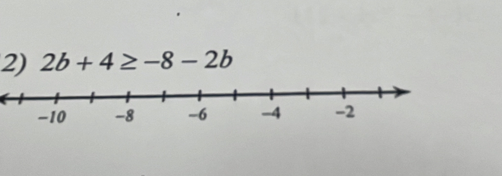 2b+4≥ -8-2b