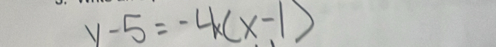 y-5=-4x(x-1)