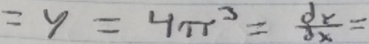 =y=4π^3= dx/2x =