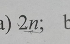 2n; b