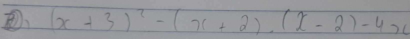 (x+3)^2-(x+2).(x-2)-4x