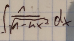 ∈t  1/sqrt(1-hx^2) dx