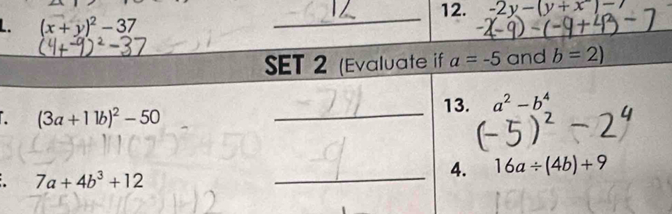 -2y-(y+x)-7
L. (x+y)^2-37
_
.