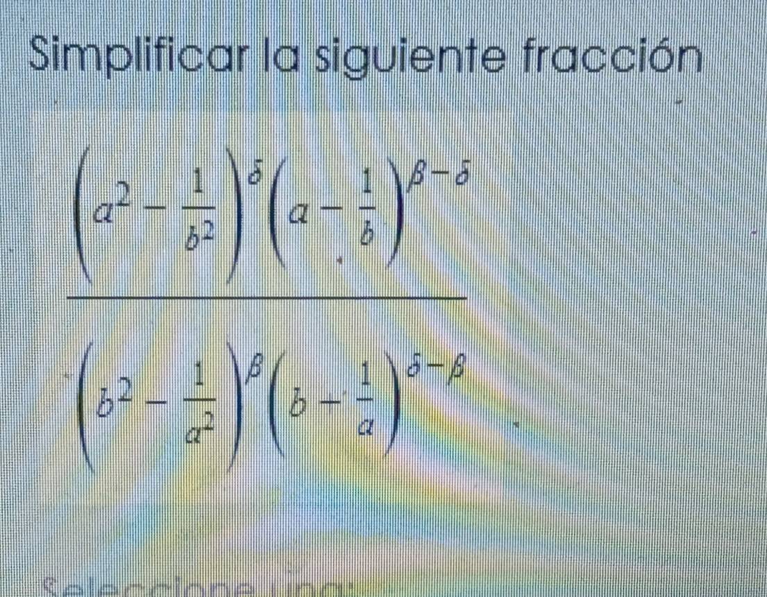 Simplificar la siguiente fracción
frac (x+ 1/2 )^2(x- 1/2 )^2(x+ 1/2 )^-1