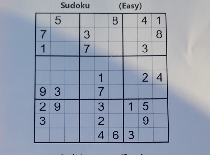 Sudoku (Easy)