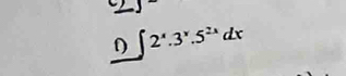 ∈t 2^x.3^x.5^(2x)dx