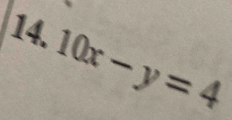 10x-y=4