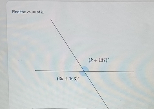 Find the value of k.