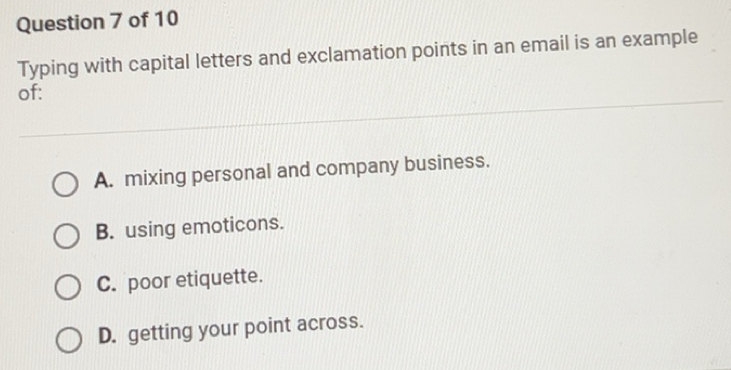 Solved: Typing with capital letters and exclamation points in an email ...