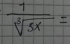  1/sqrt[3](3x) =