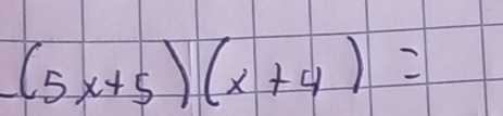 (5x+5)(x+4)=