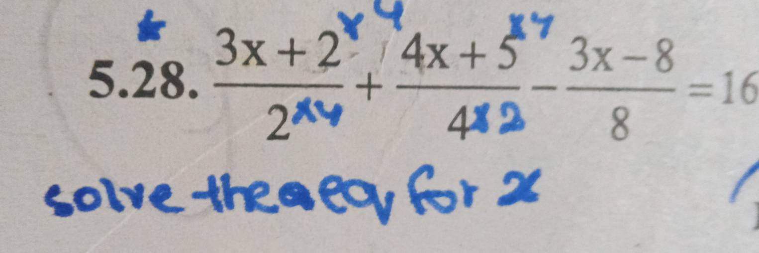 5. 28. 3× 12 + ª×4 3 - 3×ª− 16