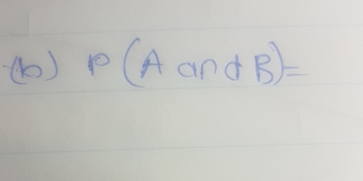 () P(AandB)=