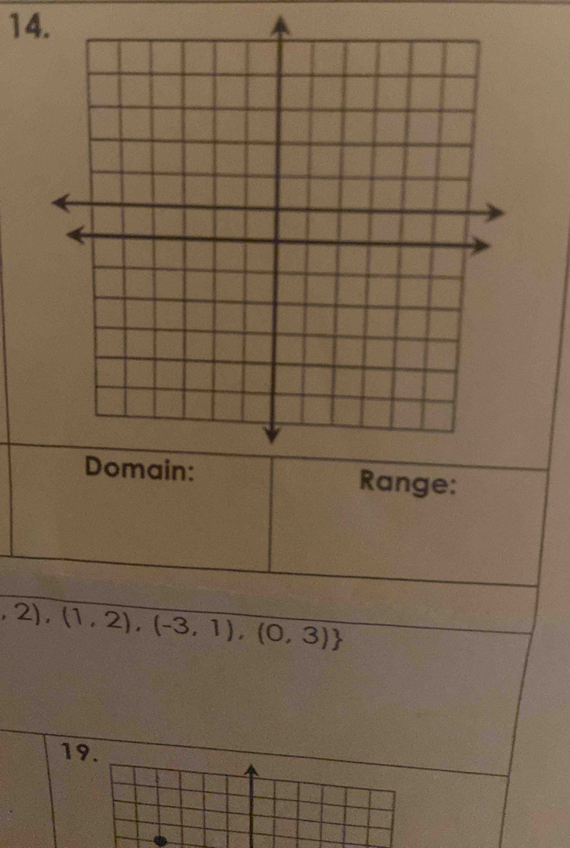 2 ),(1,2),(-3,1),(0,3)
19.