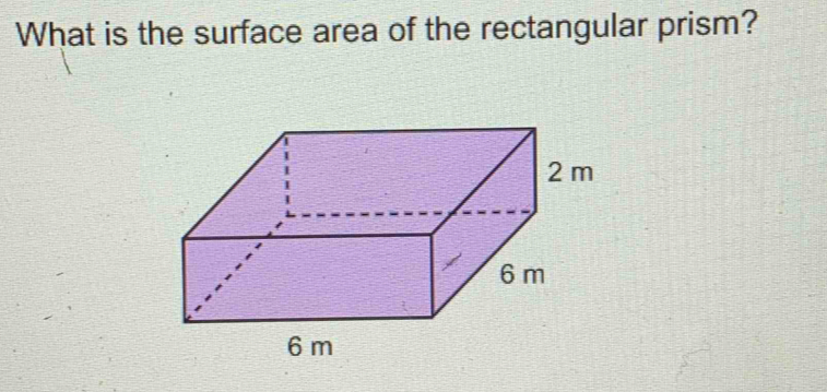 What is the surface area of the rectangular prism?