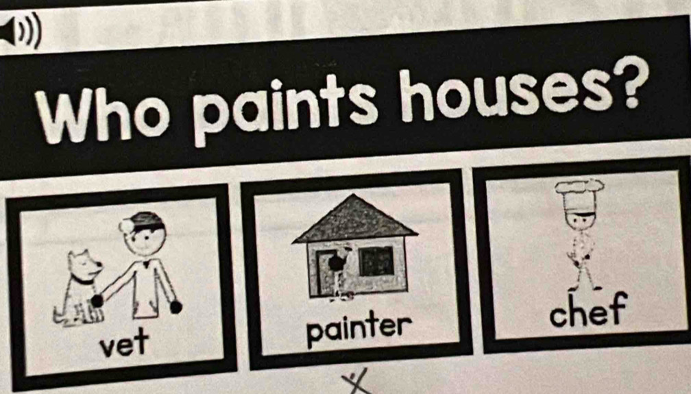 Who paints houses? 
painter