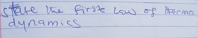 stare the first Low of Aermo 
dynamics
