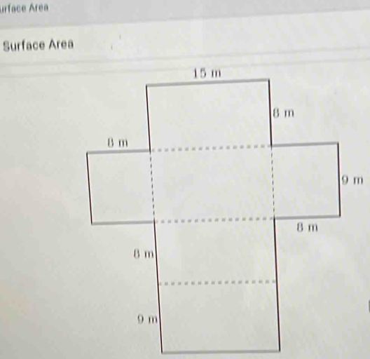 urface Área 
Surface Area
m