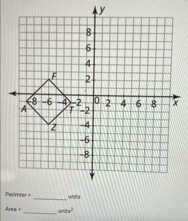 Area = _  units^2