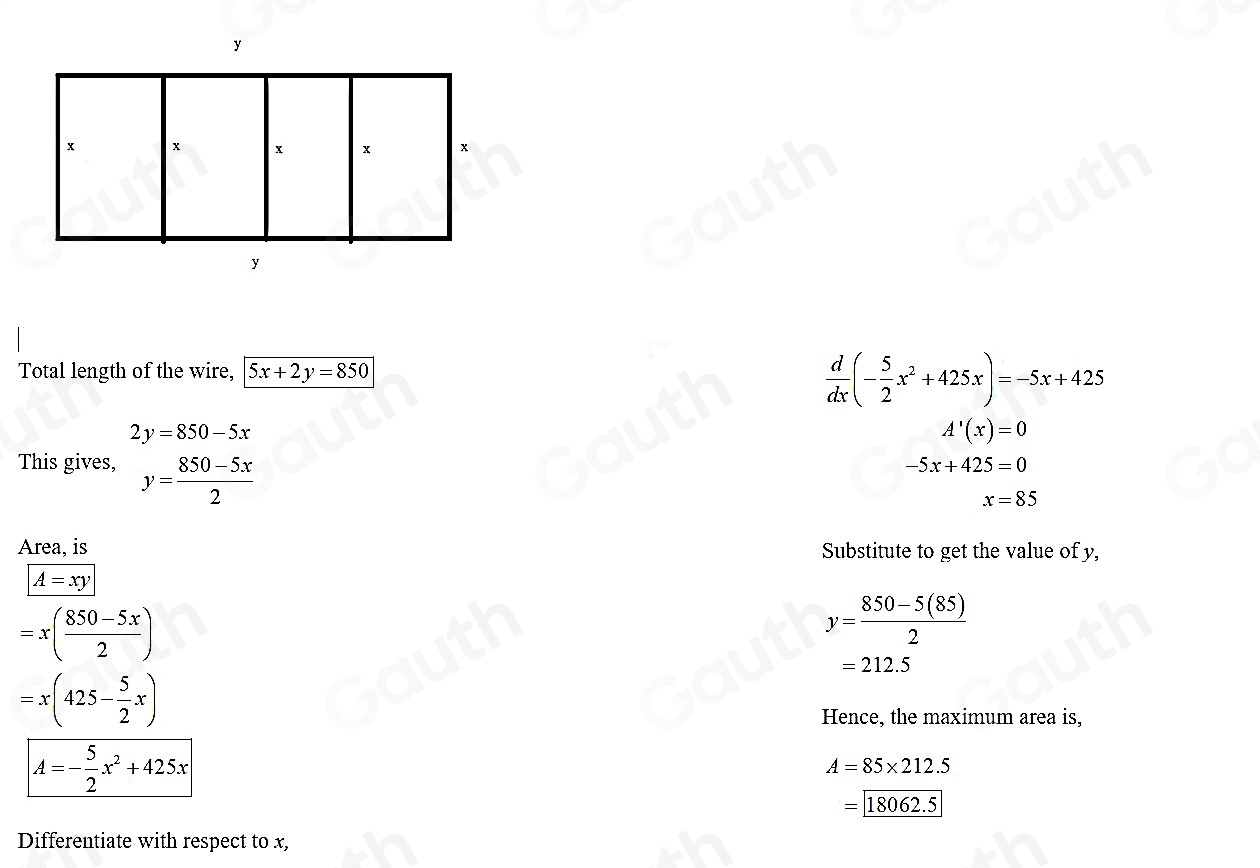 Solved: Consider the following problem: a farmer with 850 feet of ...