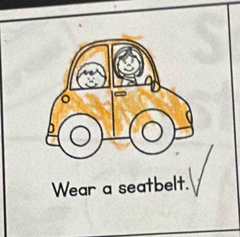 Wear a seatbelt.