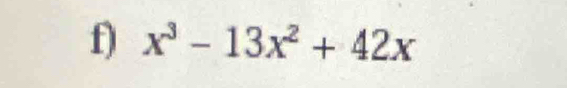 x^3-13x^2+42x