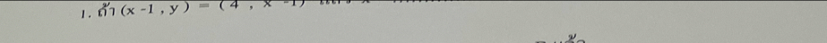 m(x-1,y)=(4,x-1)