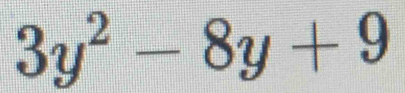 3y^2-8y+9