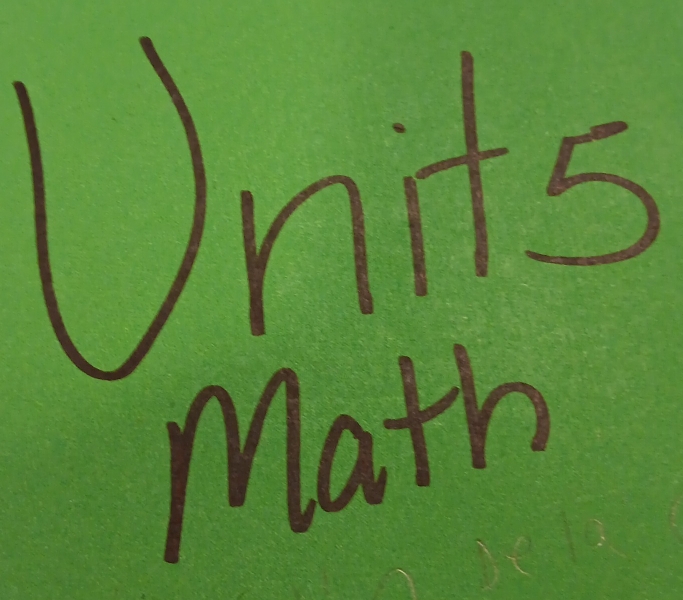 Units 
Math