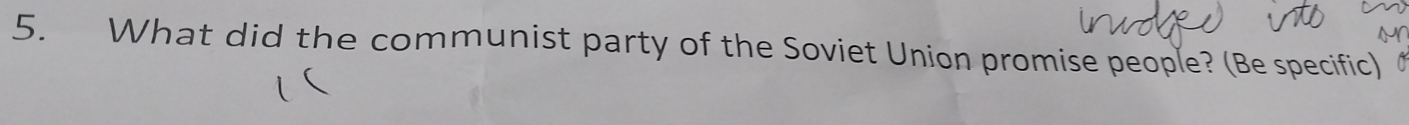 What did the communist party of the Soviet Union promise people? (Be specific) 
i