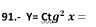 Y=Ctg^2x=