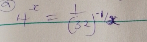 a 4^x= 1/(32) x