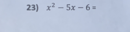 x^2-5x-6=