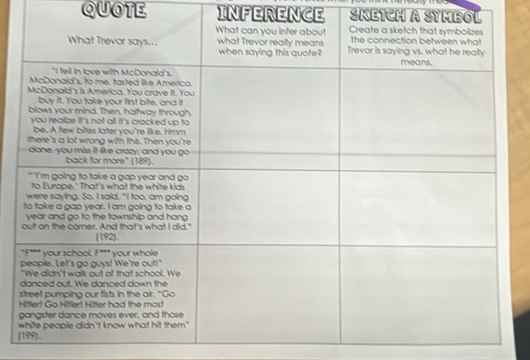 QUOTE INFERENCE SKETCH A SYMBOL