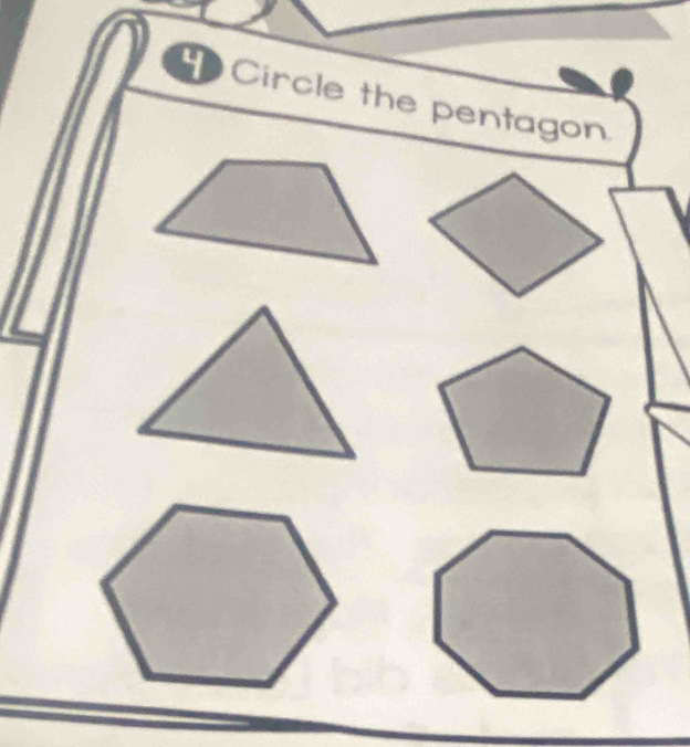 Circle the pentagon