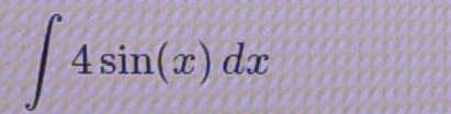 ∈t 4sin (x)dx