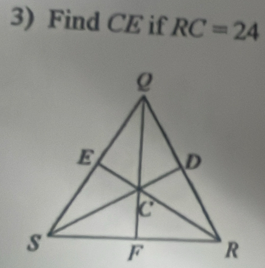 Find CE if RC=24