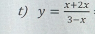 y= (x+2x)/3-x 