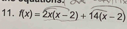 f(x)=2x(x-2)+14(x-2)