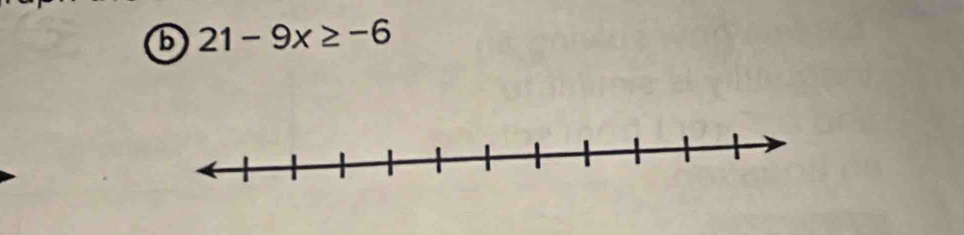 21-9x≥ -6