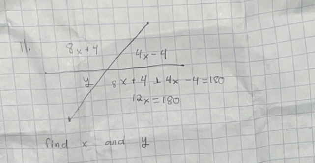 T1.
find x and y